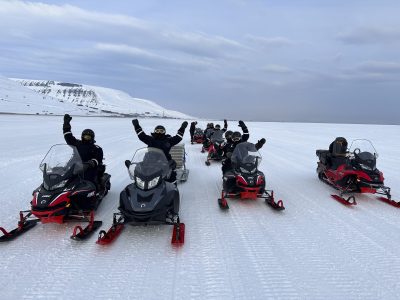 Snowmobile happiness